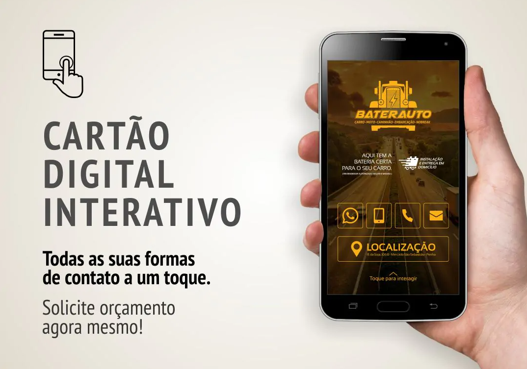 Eu vou criar sua logo e um cartão de visita digital interativo